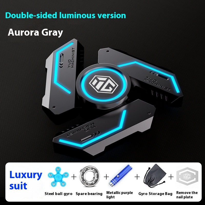 Glowing Fingertip Spinning Top Luminous Finger Decompression