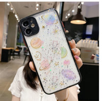 Transparent Glitter Color Frame Mobile Phone Case