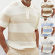 Men's Clothing Summer Fashion Lapel Sweater Short Sleeve