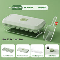 32 Grid Silicone Ice Cube Tray Mould With Lid