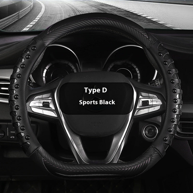 Leather Four Season  Steering Wheel Cover