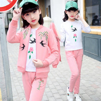 Girls' Clothes Young And Teen Girl's Clothing Primary School Student Three-piece Suit