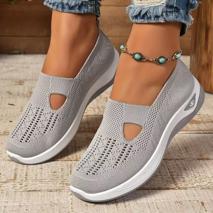 Middle-aged And Elderly Mom Shoes Soft Bottom Casual Mesh Shoes