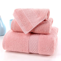 Long-staple Cotton Three-piece Set Towels Square Scarf