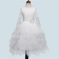 Children's Skirt Lace Long-sleeved Girls