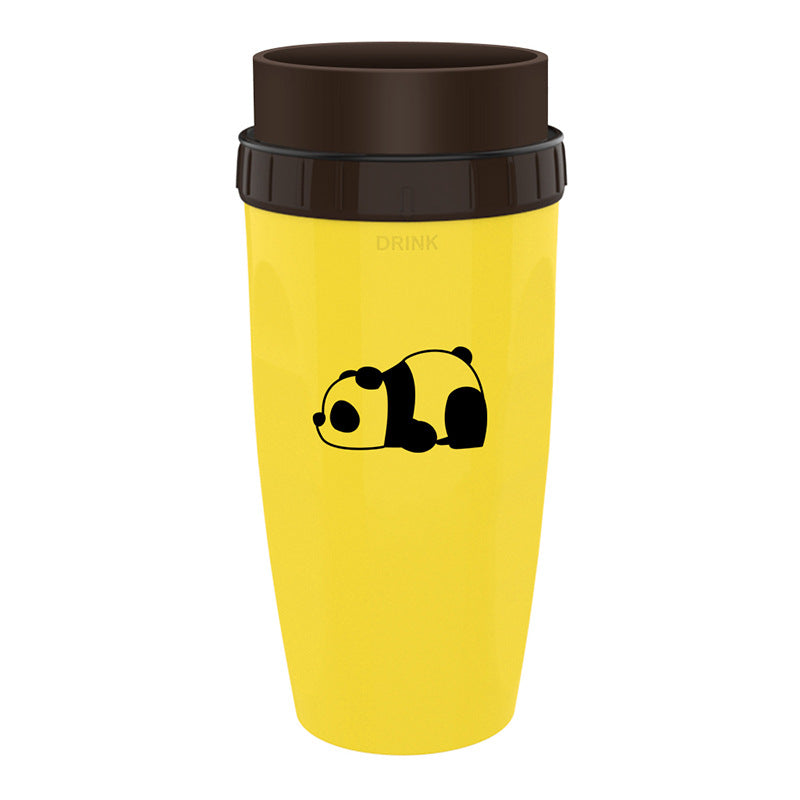 Double Insulation Tumbler Straw Sippy Water Bottles Portable