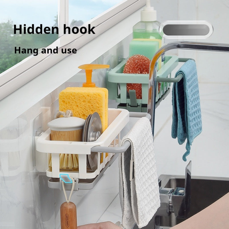 Household Dishwashing Cloth Draining Storage Rack
