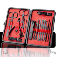 Professional Scissors Nail Clippers Set Ear Spoon Dead Skin Pliers