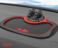 Non-Slip Car Phone Pad For 4-in-1 Car Parking Number