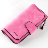 New Buckle Women's Long Wallet Three Fold Fashion Women