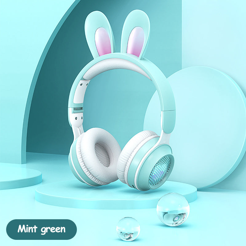 Rabbit Ear Headphones Wireless Extendable Wheat Headphones