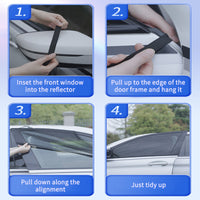 Car Front&Rear Side Curtain Sun Visor Shade Mesh Cover Insulation.