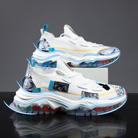Flyknit Platform Dad Shoes Casual Sports for Men's
