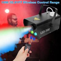 1Pc 400W Fog Machine RGB LED Party Club DJ Fogger Rapid Heating Remote Control Wedding Stage Smoke Machine