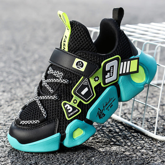 Mesh Fly Woven Velcro Breathable Sneakers for Women
