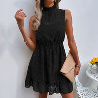 Women's Casual Chiffon Lace Jacquard Dress