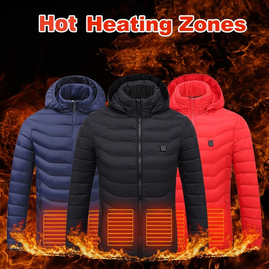 Heated Jacket Coat USB Electric Jacket Cotton Coat Heater