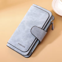 New Buckle Women's Long Wallet Three Fold Fashion Women