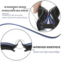 Clear Comfortable Swimming Goggles UV- Anti-Fog Swim Glasses Mirror & Kids