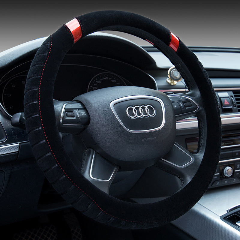 Steering wheel short plush car handle AMI Cart