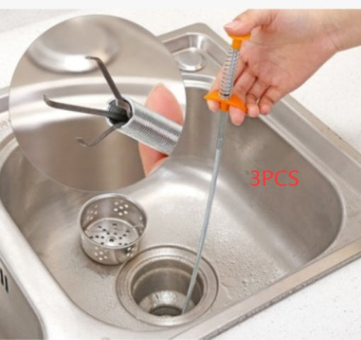 60CM Sewer Dredger Spring Pipe Dredging Tool Household Hair Cleaner Drain Clog Remover