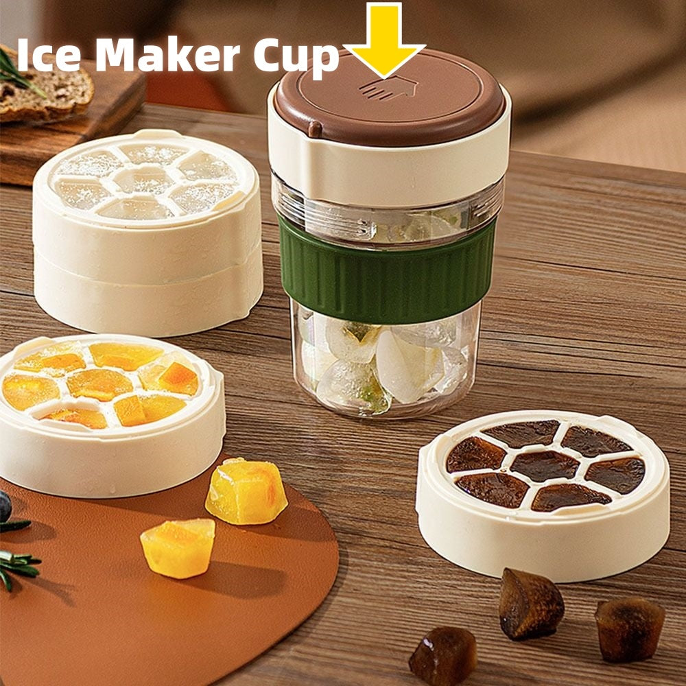 500ML Iced Brew Coffee Cup With Ice Cube Tray