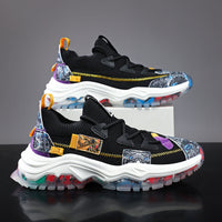 Flyknit Platform Dad Shoes Casual Sports for Men's