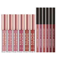Lip Liner And Lipstick Makeup 12 Pcs Set 6 Matte Lipstick 6 Lip Liner Pen
