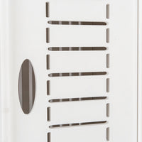 21x21x55cm, White Bathroom Cabinet With Flip Cover