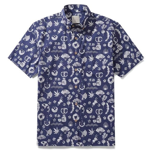 Men's Shirt Hawaiian Tropical Style Animal Alohacamisha Style