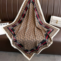 Fashion Printed Silk Scarf Twill Silk High Quality Square Scarf
