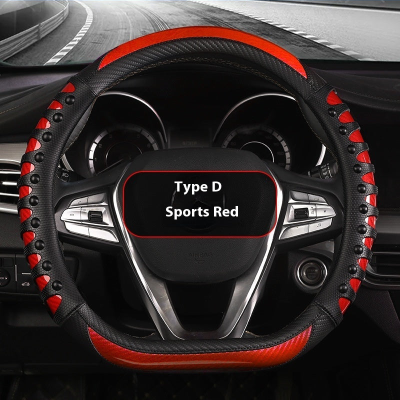 Leather Four Season  Steering Wheel Cover
