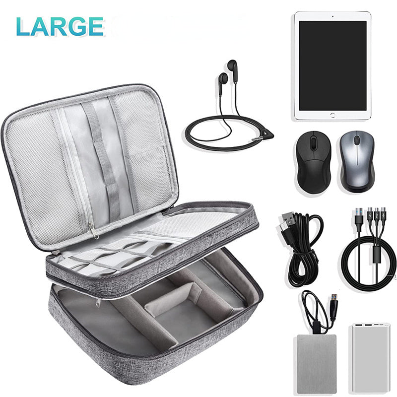 Electronics Organizer Travel Cable Organizer Bag Waterproof