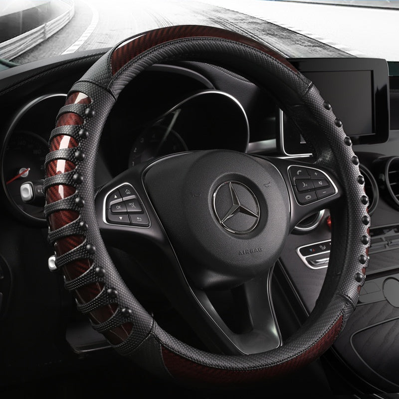 Leather Four Season  Steering Wheel Cover