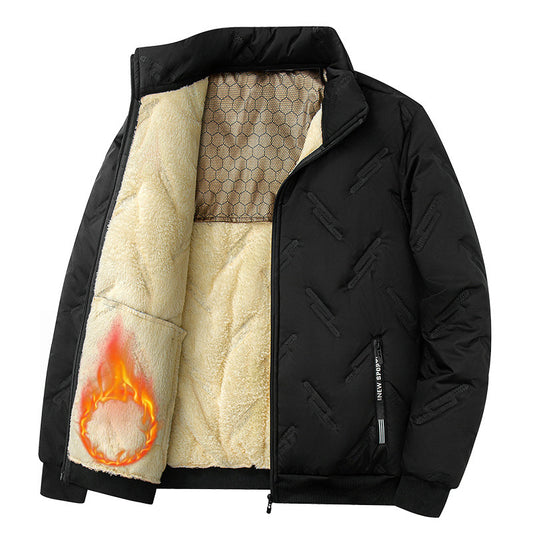 Graphene-design Cotton Coat Winter Warm Thickened Fleece Jacket