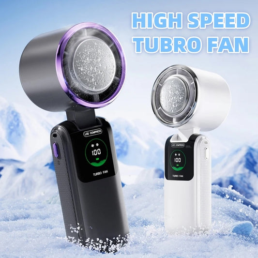 High-Speed Handheld Electric Fan Speed Adjustable Folding Mini Fan