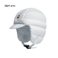 Down Plush Hat For Women Cycling Windproof