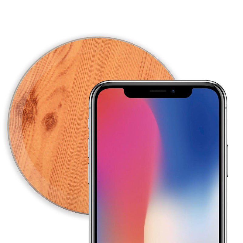 Wood Grain Fast Charge Wireless Charger Base AMI Cart