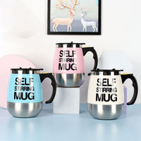 Electric Self Stirring Coffee Mug Cup Stainless Steel Automatic