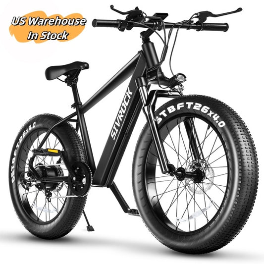 Electric Bike For Adults, 26 X 4.0 Inches Fat Tire Electric Mountain Bicycle,