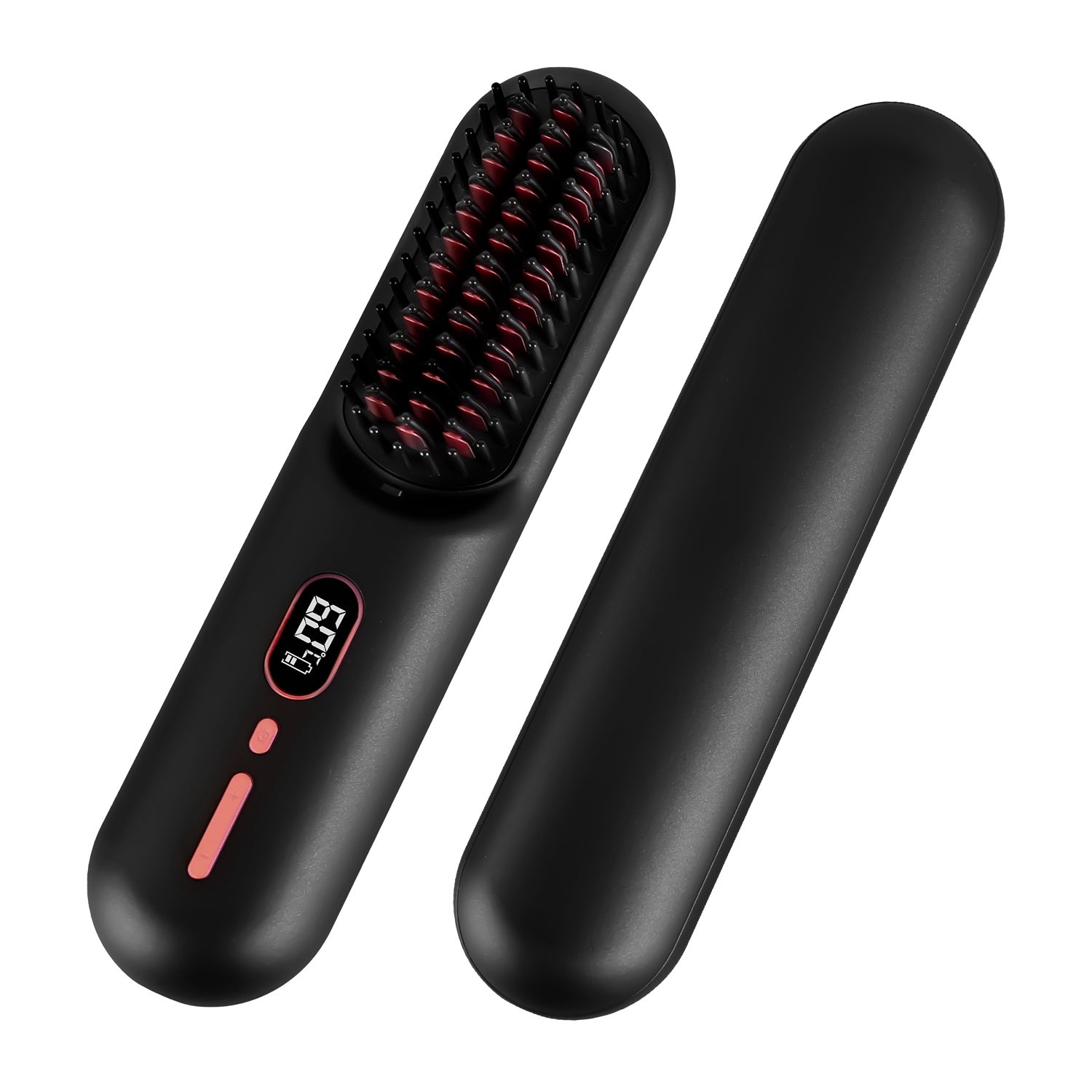 1Pc Cordless Negative Ion Hair Straightener Brush Rechargeable Mini Styling Comb