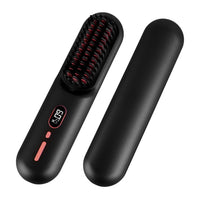 1Pc Cordless Negative Ion Hair Straightener Brush Rechargeable Mini Styling Comb