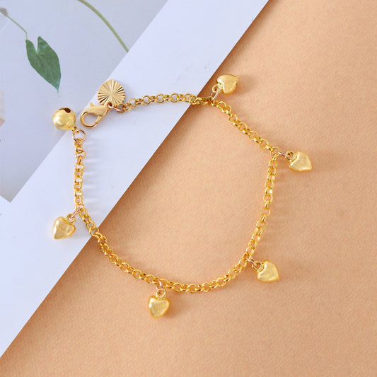 Versatile Women Heart Charms Bracelet Women & Teen Girls