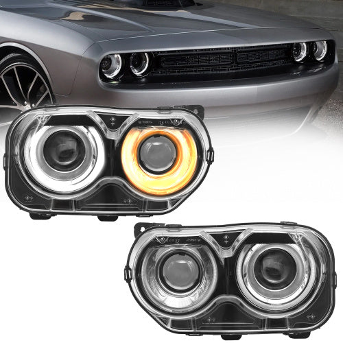 Headlights Assembly Fit For 2015 2016 2017 2018 2019 2020 Dodge Challenger,