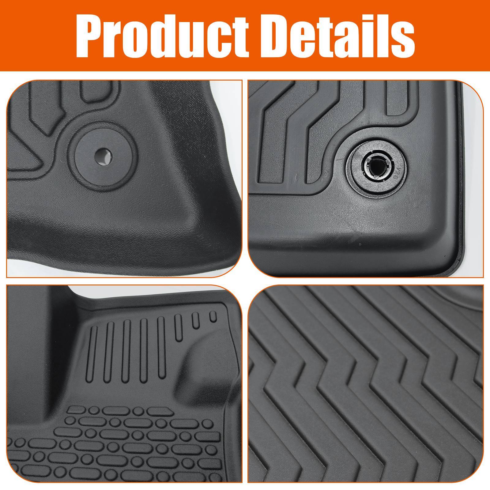 Car Floor Mats For 21-22 Ford Bronco Sport & 22-23 Maverick