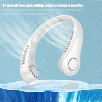 Mini Hanging Handheld Leafless Hanging Neck Fan Portable Silent