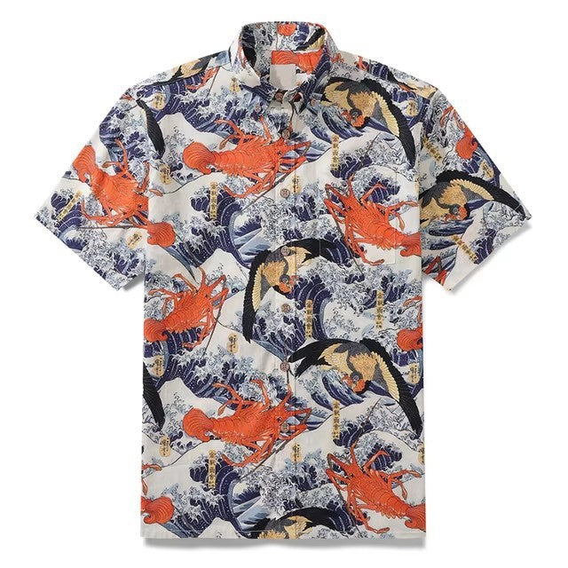 Men's Shirt Hawaiian Tropical Style Animal Alohacamisha Style