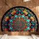 Semicircle Printed Mat Entrance Door Floor Mat