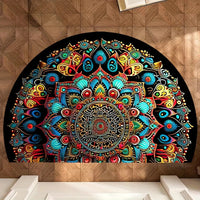 Semicircle Printed Mat Entrance Door Floor Mat