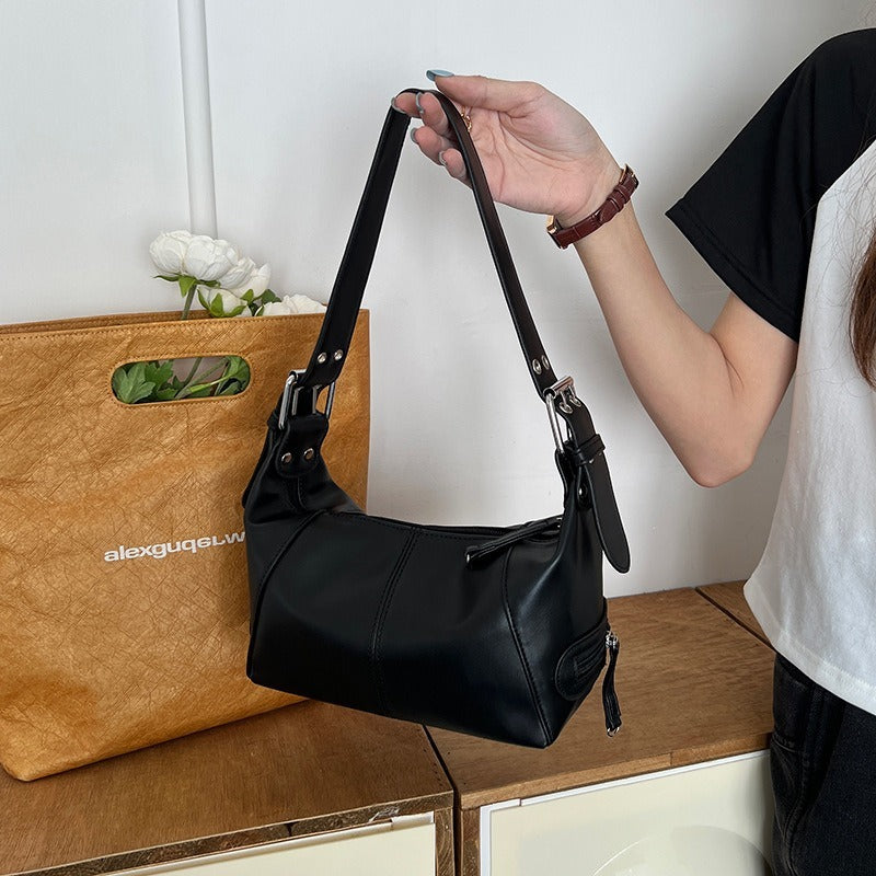 Shoulder Bag For Women Trendy Motorcycle Handbag